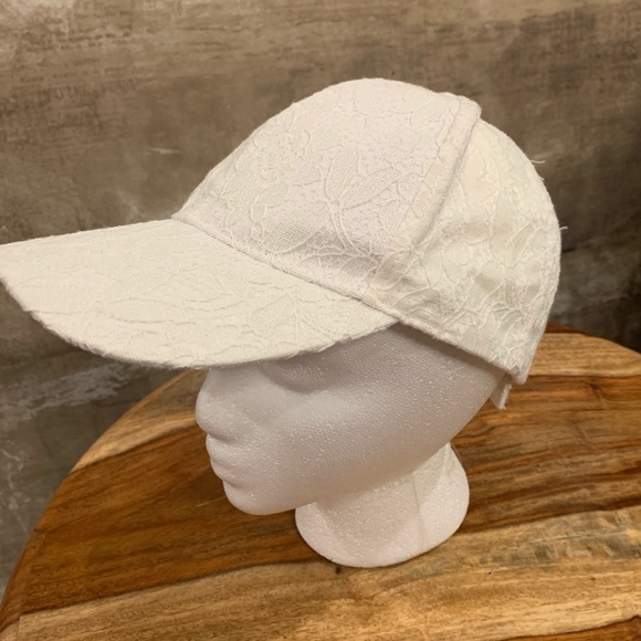 Lace baseball hat.